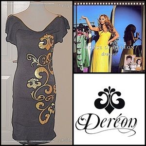 🔥 Dereon Curve Hugging Dress. Exposed Zipper 🔥